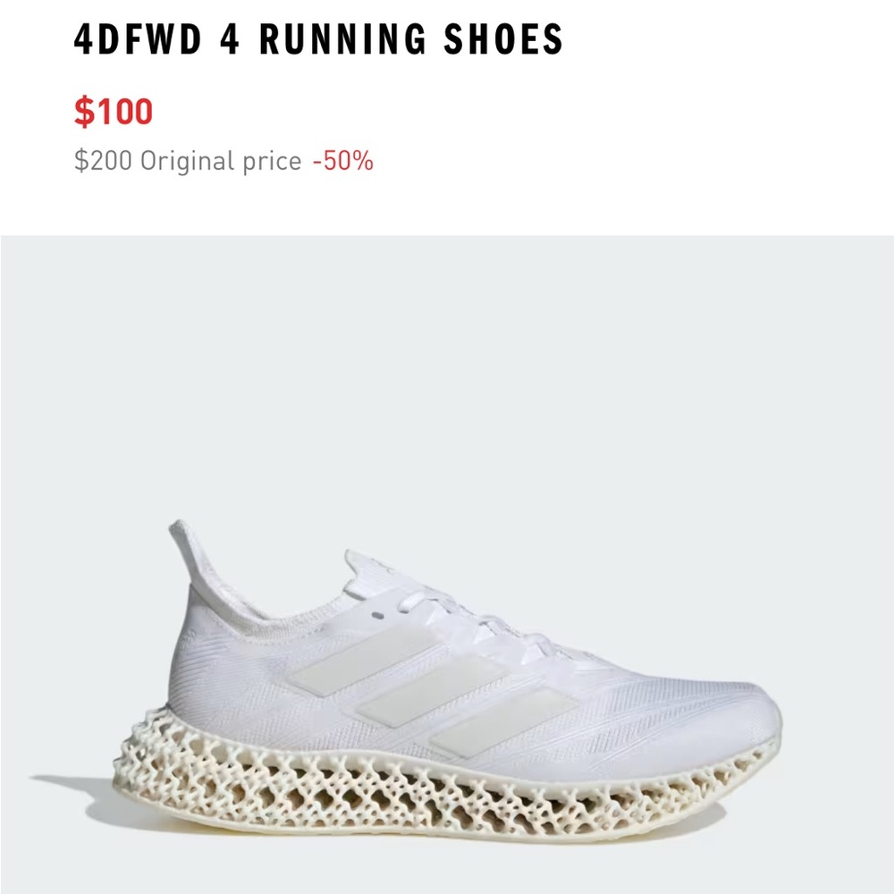 New Adidas 4DFWD 4 Running Shoes